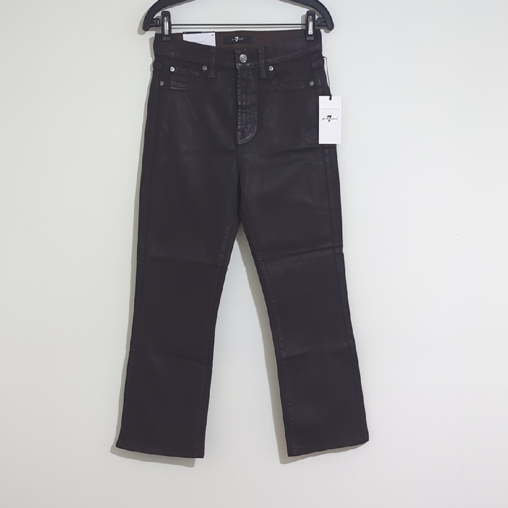 7 For All Mankind Chocolate Straight Leg Jeans